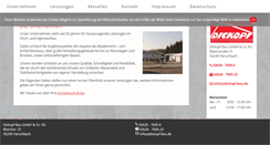 Desktop Screenshot of dickopf-bau.de