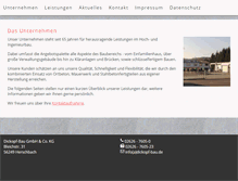 Tablet Screenshot of dickopf-bau.de